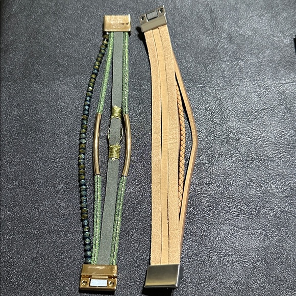 61.  Two Multi-Strap Magnetic Closure Bracelets - Picture 6 of 10
